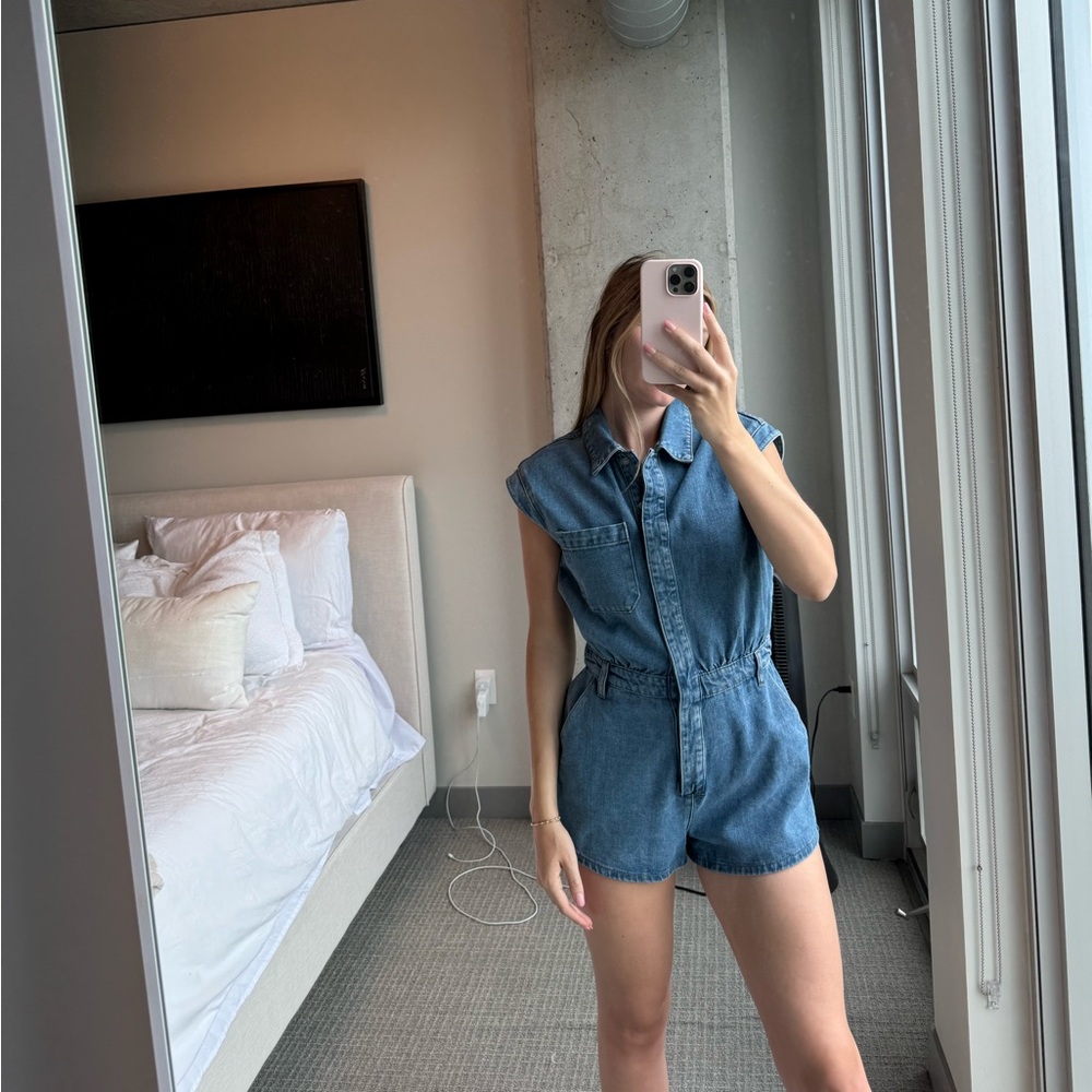 NEW W/ TAGS Western denim romper
